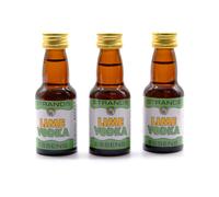 3 x Lime Vodka 25ml - Senza Alcool | Essenza di Vodka | Aroma per Torta