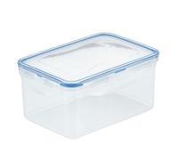 Lock & Lock - Contenitore per alimenti rettangolare, impermeabile, piccolo, capienza: 1,1 litri, plastica, Clear/Blue, 1.1 L