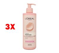 3 X L'oreal Latte Struccante Fiori Rari Pelli Secche E Sensibili 400 Ml