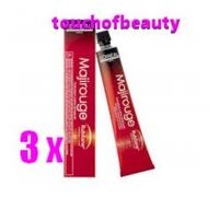 3 x L'OREAL MAjirouge Coloration creme de beaute C4,16 ml50