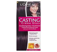 3 x L'Oreal Parigi Casting Creme Shine Aria Condizionata Colore 316 Plum