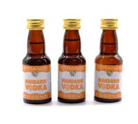 3 x Mandarin Vodka 25ml - Senza Alcool, Essenza di Vodka, Aroma per Torta