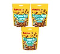 3 x Marabou Never Stop Crunchy Corn 110 g snack di mais al cioccolato al latte