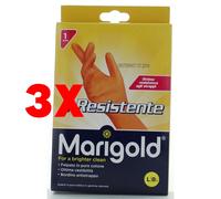 3 X MARIGOLD Guanto Resistente Grande per Pulizie e Casa
