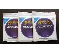 3 X Martin Set Di Corde In Bronzo Acustico M 150 Per Chitarra Western Nuovo