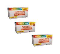 3 x Massigen Magnesio e Potassio Zero Zuccheri 24 Buste + 6 Om