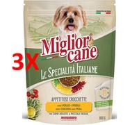 3 X Miglior Cane Le Specialita' Italiane Crocchette Con Pollo E Piselli Busta 8