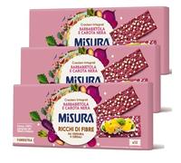 3 X Misura Crackers Integrali con Barbabietola e Carota Nera | 15% di Fibre e 100% Farina Integrale | Confezione da 385 grammi Un cracker unico dal gusto irresistibile