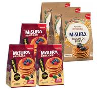 3 X Misura Pancake Integrali Ricchi di Fibre per fibrextra 200 grammi ricchi di fibre + 3 X Misura Protein Pancake Ricchi di Proteine e Meno Zuccheri 200g nn tot, 6 confezioni