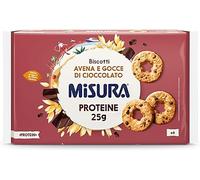 3 X Misura Protein Biscotti Frollini con Gocce di Cioccolato e Fiocchi d'Avena Ricchi di Proteine 260g Una carica di energia e gusto in ogni morso