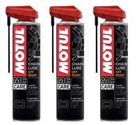 3 x MOTUL C3 CHAIN LUBE OFF ROAD 400ML GRASSO SPRAY CATENA MOTO ENDURO CROSS