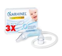 Narhinel Aspiratore Nasale Neonati e Bambini Soft con 2 Ricambi Soft con Filtro Assorbente