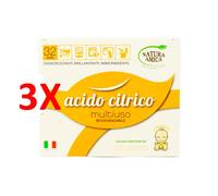 3 X Natura Amica Acido Citrico Ecodetersivo Multiuso 100% Biodegradabile - Disi