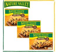 3 x Nature Valley Barrette Proteiche Cereali Cioccolato e Arachidi 4x40g