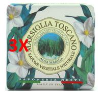 3 X Nesti Dante Saponetta Marsiglia Alga Marina 200 Gr