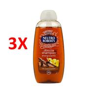 3 X Neutro Roberts Doccia-shampoo Energizzante Con Cedro & E Zenzero 250 Ml