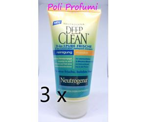 3 x neutrogena deep clean 2 in 1 pure frische 150 ml
