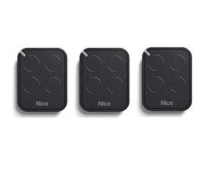 3 X NICE FLO4RE trasmettitore, 3 pezzi Nice ERA FLOR telecomando a 4 canali 433,92 Mhz rolling code. Compatibile con FLOR-S, INTI, ONE, ERA FLOR