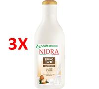3 X Nidra Bagnoschiuma Latte Nutriente Argan 750 Ml
