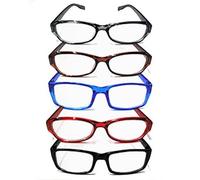 3 x OCCHIALI DA LETTURA DONNA UOMO COLORI CON CUSTODIA TRASPARENTE PRESBIOPIA