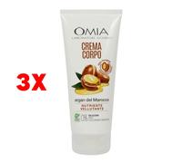 3 X Omia Ecobio Crema Corpo Olio Di Argan 200 Ml Nutriente Vellutante