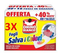 3 X Omino Bianco Fogli Salva I Colori - Bucato Piu' Sicuro 40+16 Fogli Per Lava