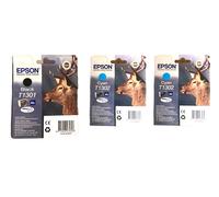 3 X Originale Inchiostro Epson T1301 + T1302 XL Workforce WF 3520 3530 3540