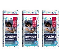 3 X Pannolini mutandina Huggies DryNites Jumbo Boy Pannolino Dry Nites 8-15