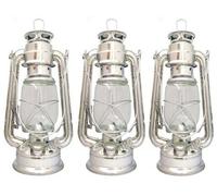 3 x PARAFFIN HURRICANE STORM LANTERN LIGHT LAMP OIL PARAFIN CAMPING HIKING