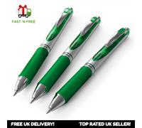 3 X Pentel BL77 Energel Retraibile Gel a Sfera Penne - 0.7mm Punta - Verde Ink