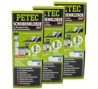 3 X PETEC Sigillante Parabrezza Set Cartuccia Fronte Lato Coda Parabrezza Wss