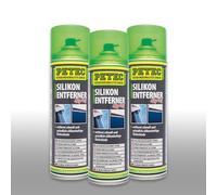 3 X PETEC Smacchiatore di silicone spray sgrassante Silicon Dose Cleaner 500 ML 70950