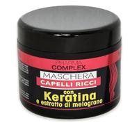 3 x Pharma Complex Maschera Capelli Ricci con Keratina e Estratto di Melograno 500 ml