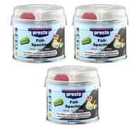 3 X Presto 2K Füll-spachtel 600115 1000g Incl. 25g Indurente Metall Legno Grigio
