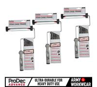 3 X ProDec Advance 'TITAN' 9" X 1.75" No Break Roller Cage Paint Frame Trade Kit