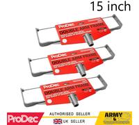 3 X Prodec Ghisa Metallo Doppio Braccio Telaio Pittura Rullo Trade Spec 30.5cm