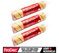 6 X Prodec 30.5cm Spessore Medio Tessuto Rullo Pittura Buste Emulsione &
