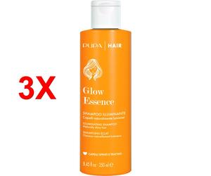 3 X Pupa Hair Glow Essence Shampoo Illuminante - Per Capelli Spenti E Trattati
