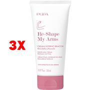3 X Pupa Re-shape My Arms Crema Interno Braccia 150 Ml Rimodella E Rassoda