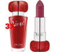 3 X Pupa Rossetto Vamp 201 Black Cherry