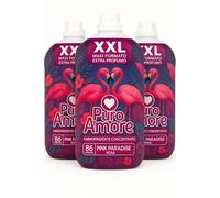 3 x Puro Amore Ammorbidente Concentrato XXL Rosa 86 Lavaggi Extra Profumo