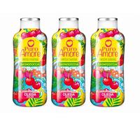 3 X Puro Amore Bagnodoccia Frutti e Coccole Ciliegia Dolce, Bagno Doccia Profumato, Detergente Delicato per Corpo, Fragranza Intensa e Fruttata, Formato Convenienza 3 Bottiglie
