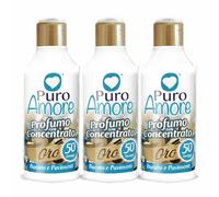 3 x Puro Amore Profumo Concentrato Oro Per Bucato e Pavimenti