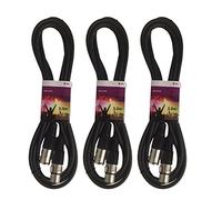 3 x QTX 3M DMX Lighting XLR cavo di segnale