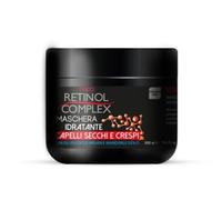3 x Retinol Complex Maschera Idratante Olio di Cocco Argan e Mandorle Dolci, Trattamento per Capelli Secchi e Crespi, 500 ml