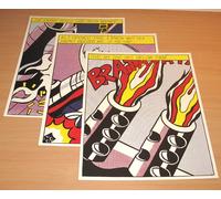 3 X Roy Lichtenstein " As I Opened Fire " Poster Set - Trittico Popart IN Mint