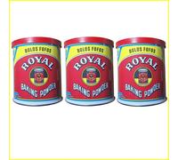 3 x Royal Baking Powder 226 g Formula per la cottura ha bisogno di torta pane...
