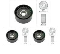 3 x Rullo cinghia trapezoidale INA per DACIA, FORD, MITSUBISHI, NISSAN, OPEL