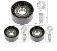3 x Rullo cinghia trapezoidale INA per MITSUBISHI, NISSAN, OPEL, RENAULT