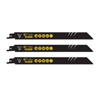 3 x SabreCut SCRS1122BF_3 225mm 14 TPI S1122BF Lame per sega universale per taglio rapido di legno e metallo compatibili con Bosch Dewalt Makita e molti altri